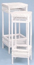 tall square wicker tables #4351