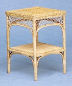 wicker accent table