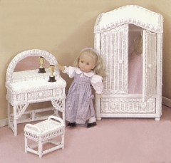 wicker furniture - doll furniture