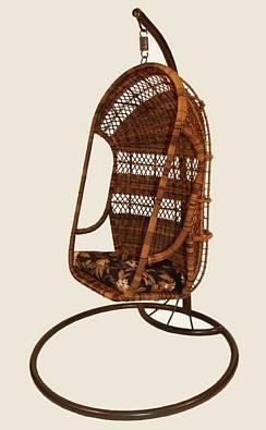wicker swing chair