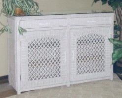 wicker dining furniture buffet or server #4260